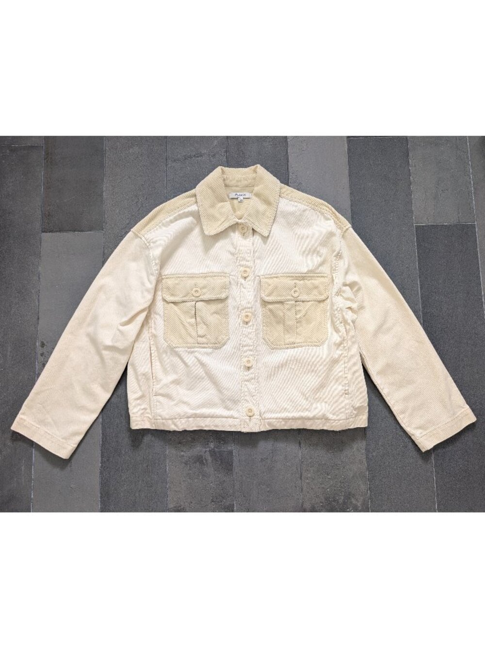 NWOT Madewell Chino Boxy Shirt Jacket - Picture 4 of 13